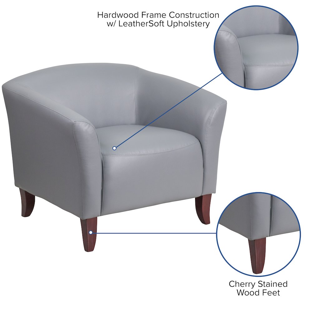 Gray LeatherSoft Chair