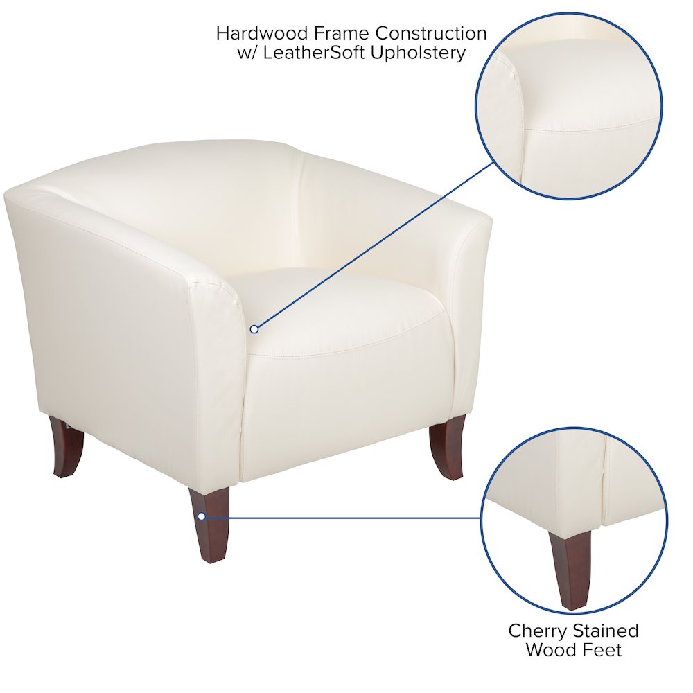 Ivory LeatherSoft Chair