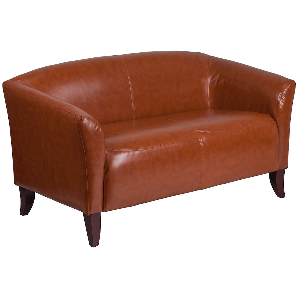 Cognac LeatherSoft Loveseat