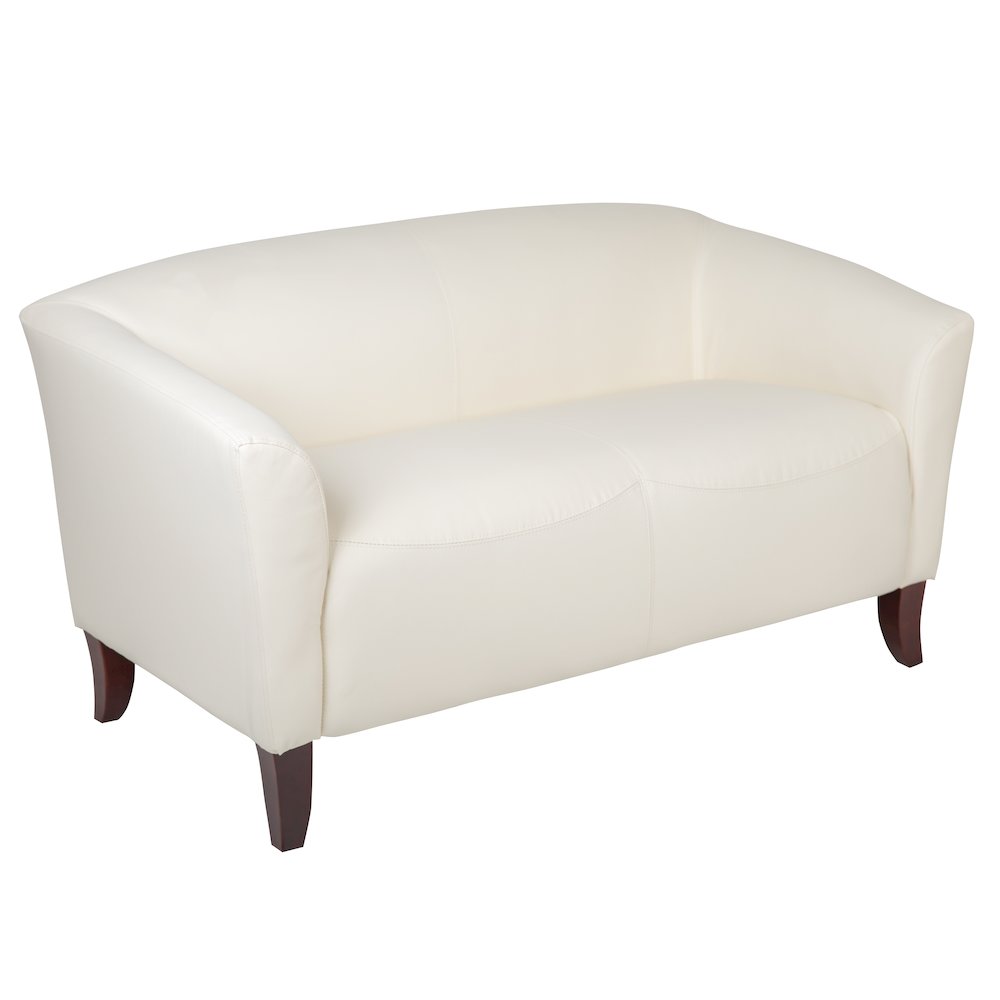 Ivory LeatherSoft Loveseat
