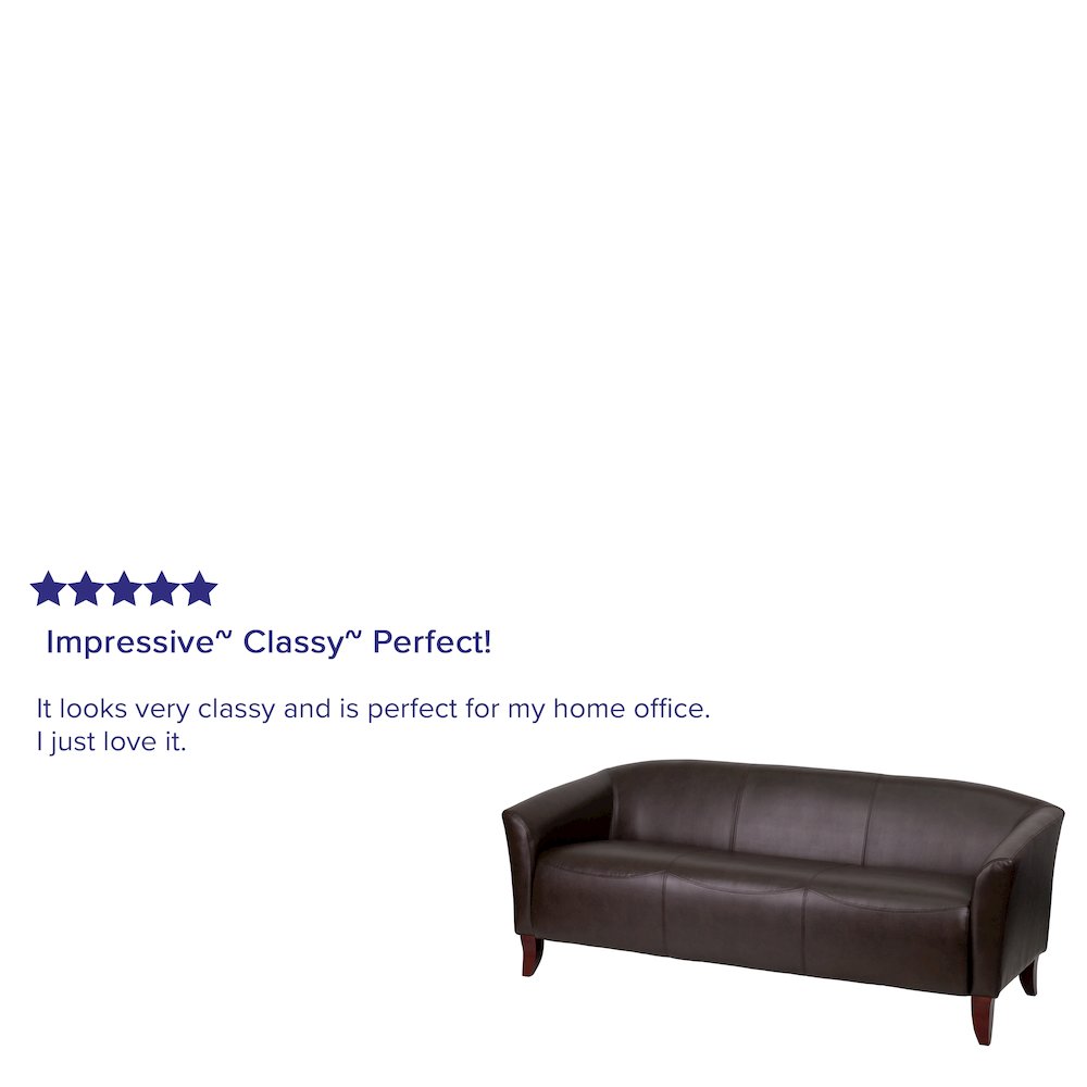 Brown LeatherSoft Sofa