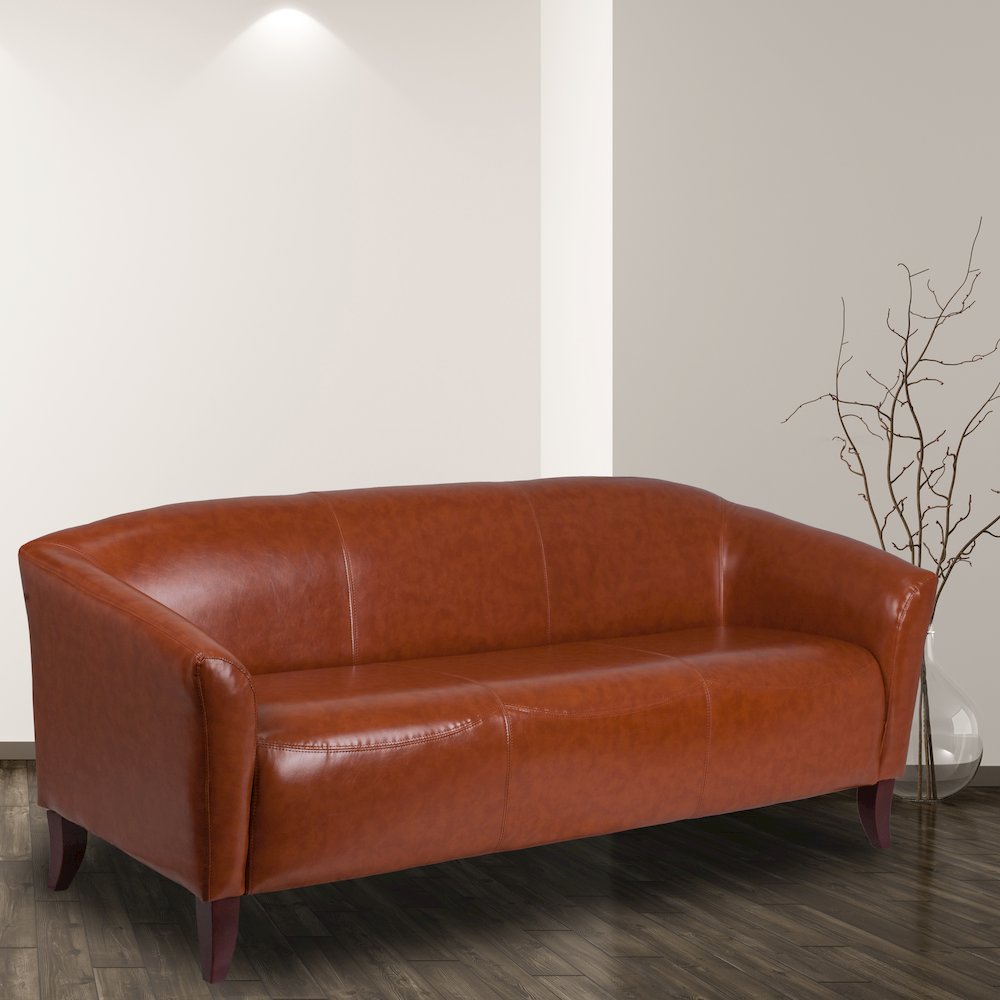 Cognac LeatherSoft Sofa