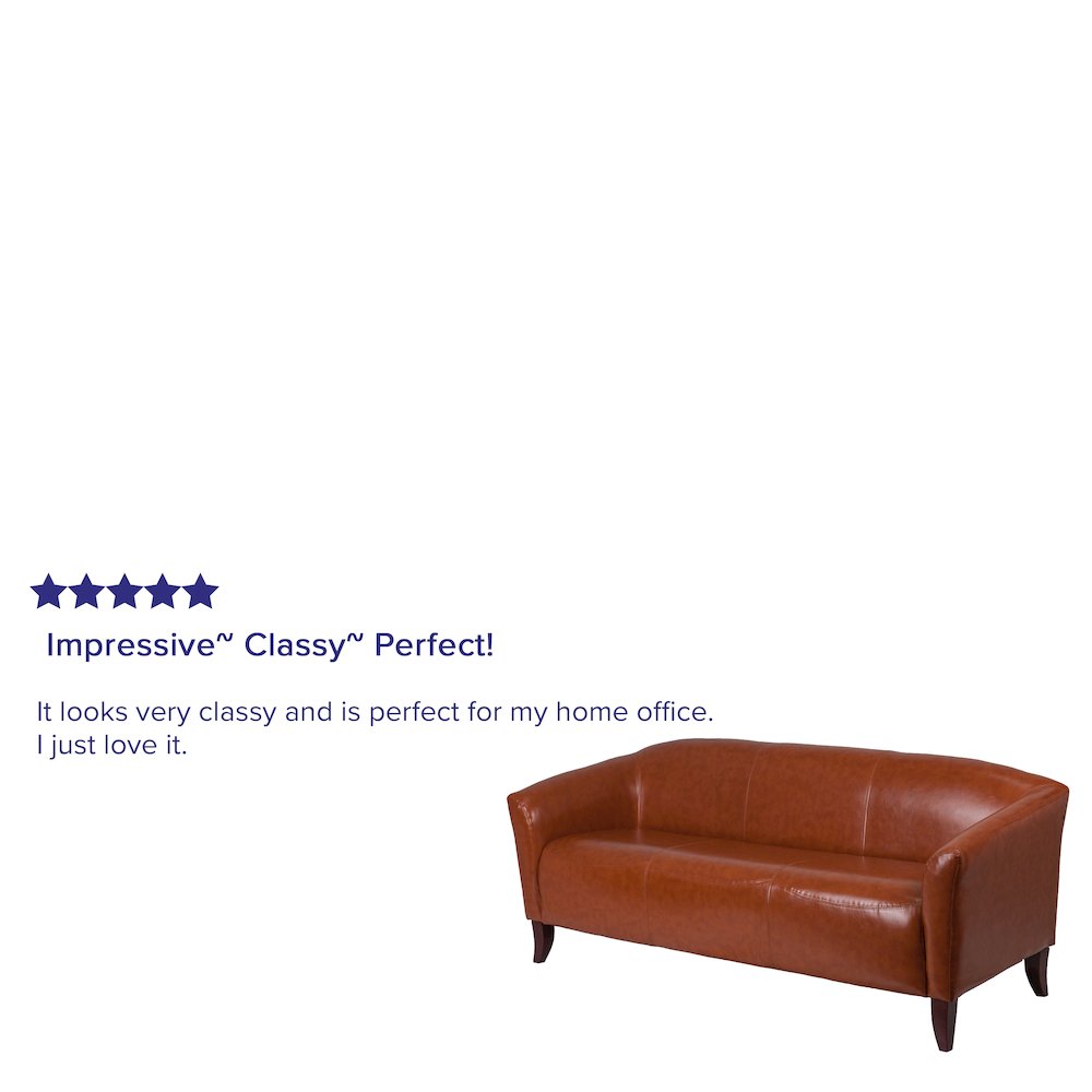 Cognac LeatherSoft Sofa
