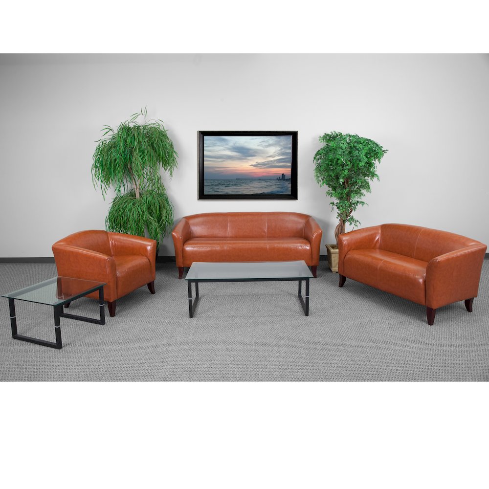 Reception Set in Cognac LeatherSoft