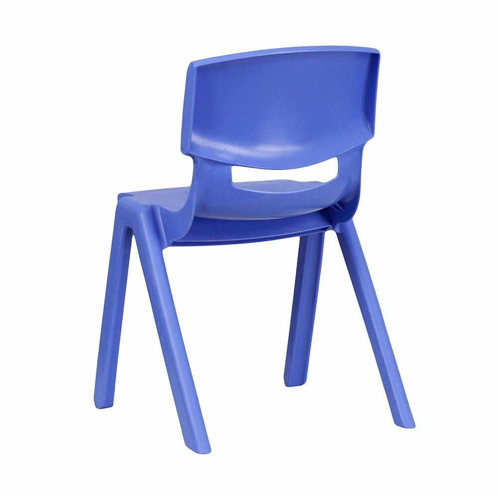 Blue Plastic Stackable School Chair with 13.25” Seat Height pack of 5