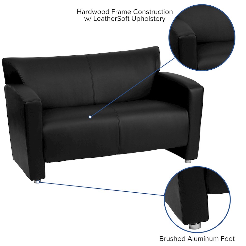 Black LeatherSoft Loveseat