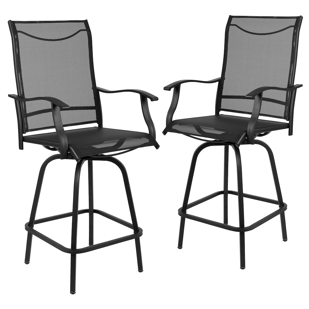 Patio Bar Height Stools Set of 2