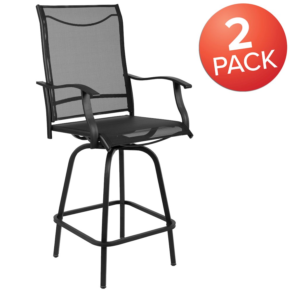 Patio Bar Height Stools Set of 2