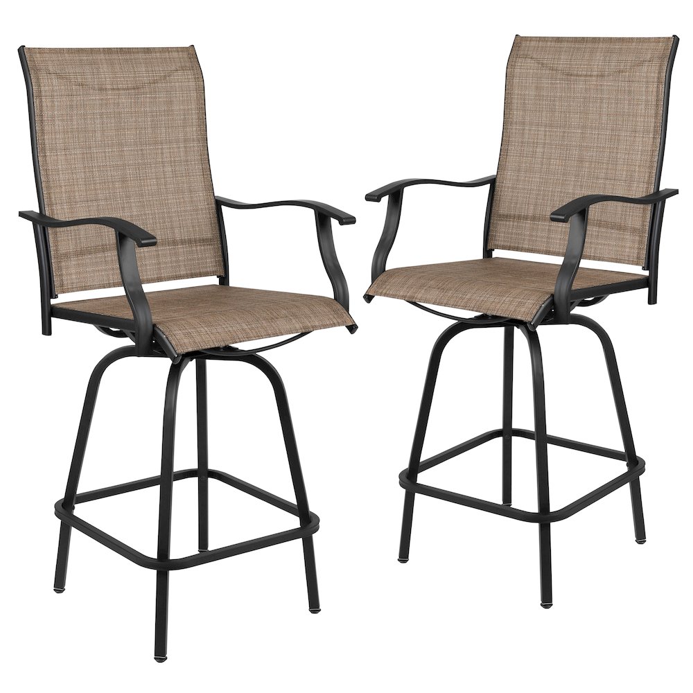 Patio Bar Height Stools Set of 2