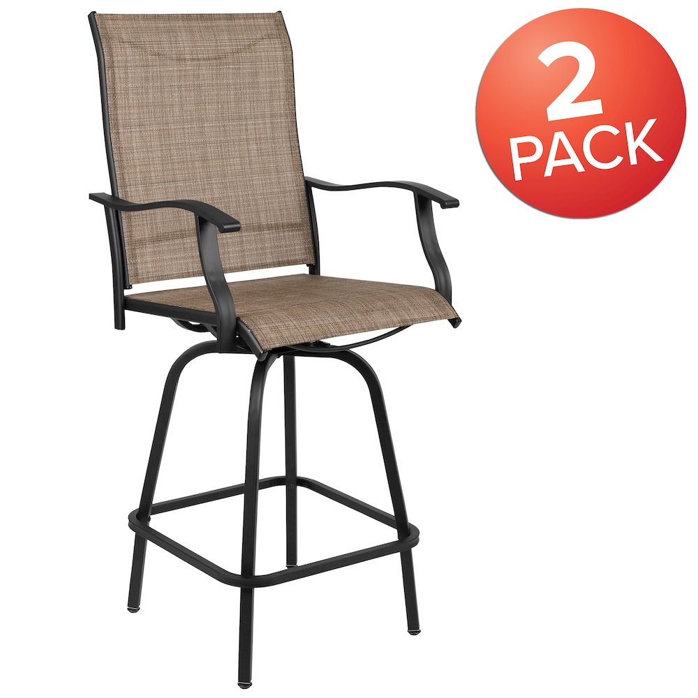 Patio Bar Height Stools Set of 2