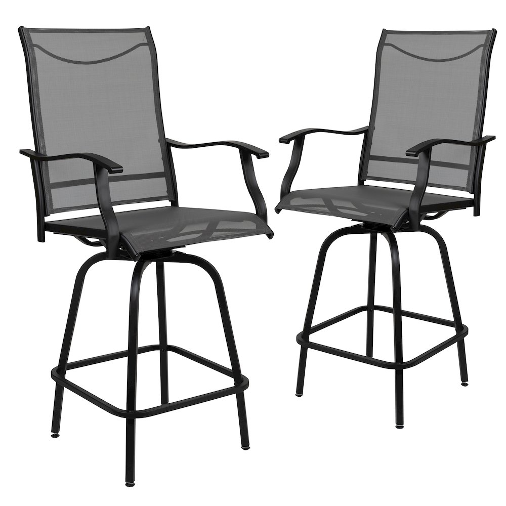 Patio Bar Height Stools Set of 2