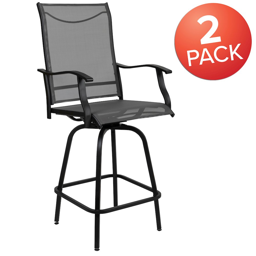 Patio Bar Height Stools Set of 2