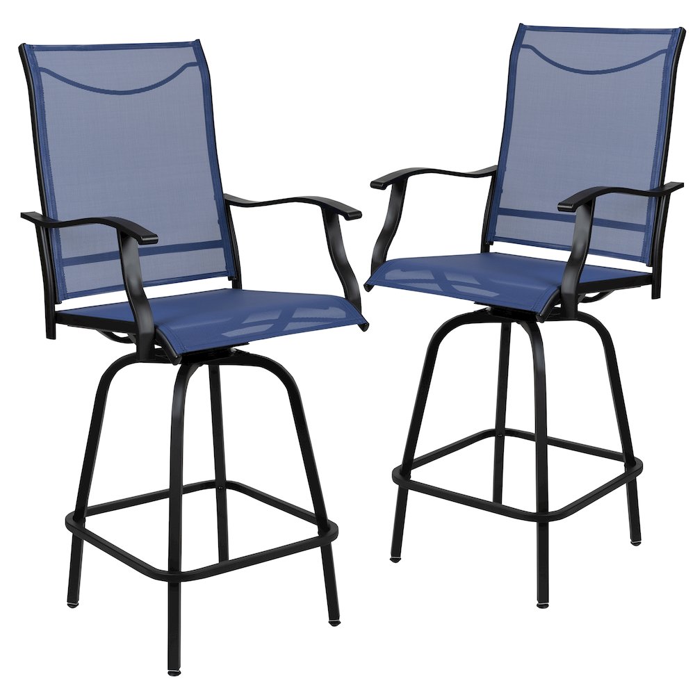 Patio Bar Height Stools Set of 2