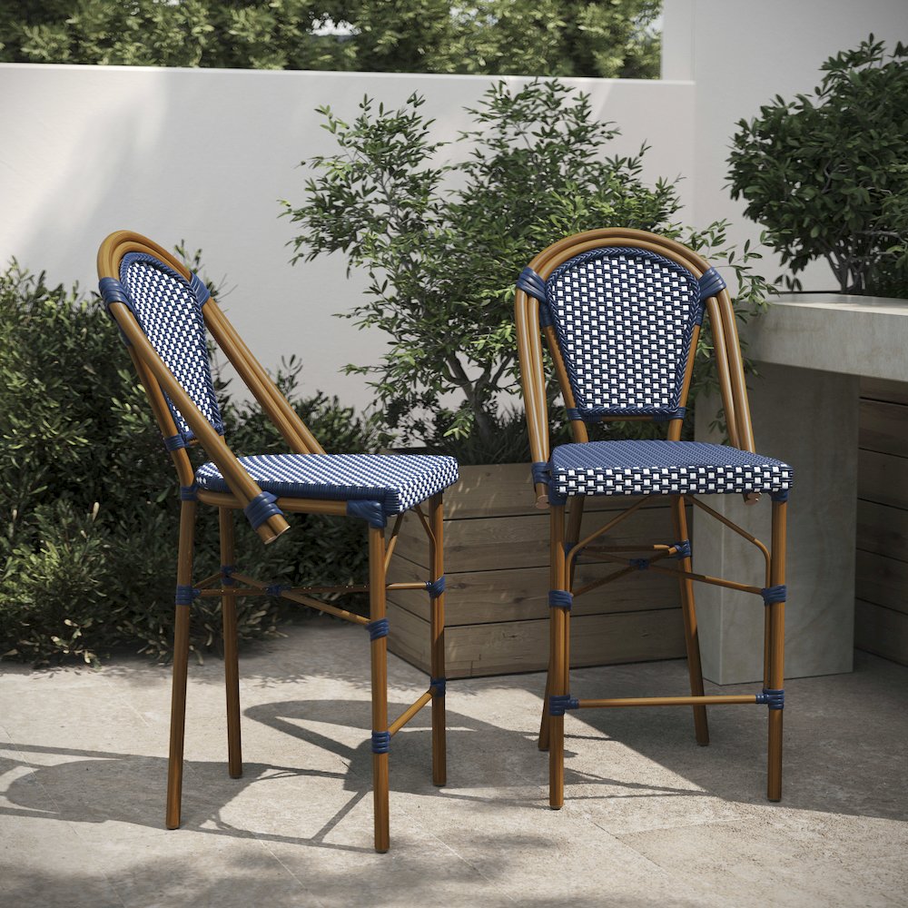 2PK Black/White Paris Chair