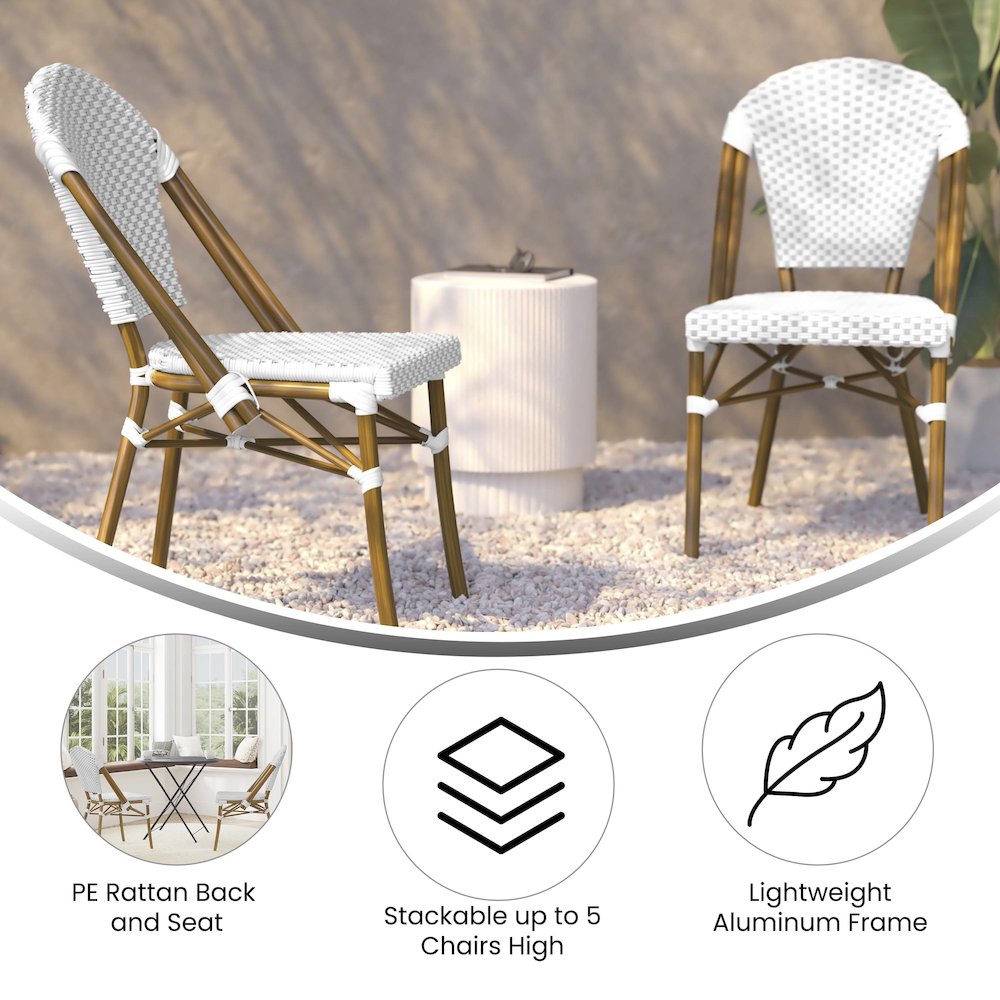 Classic Commercial Grade Indoor/Outdoor French Bistro Chair