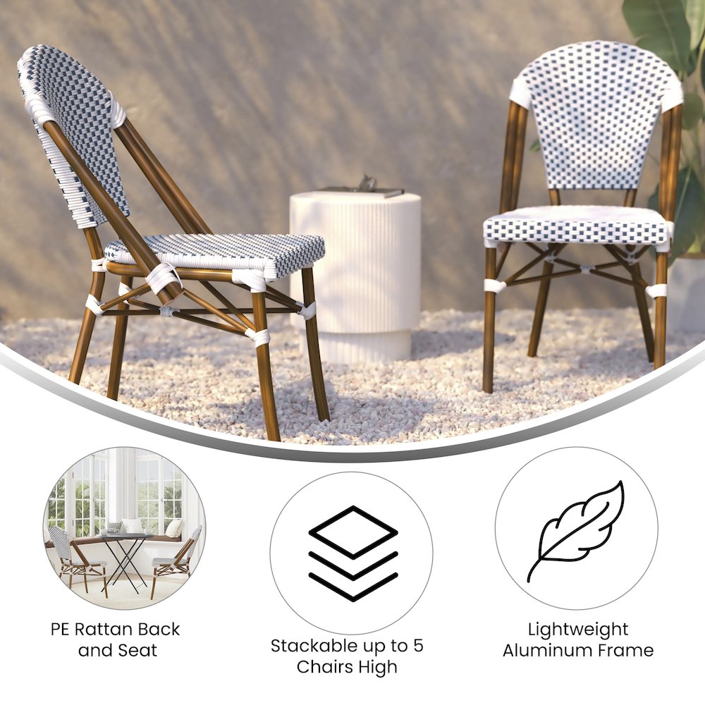 Classic Commercial Grade Indoor/Outdoor French Bistro Chair
