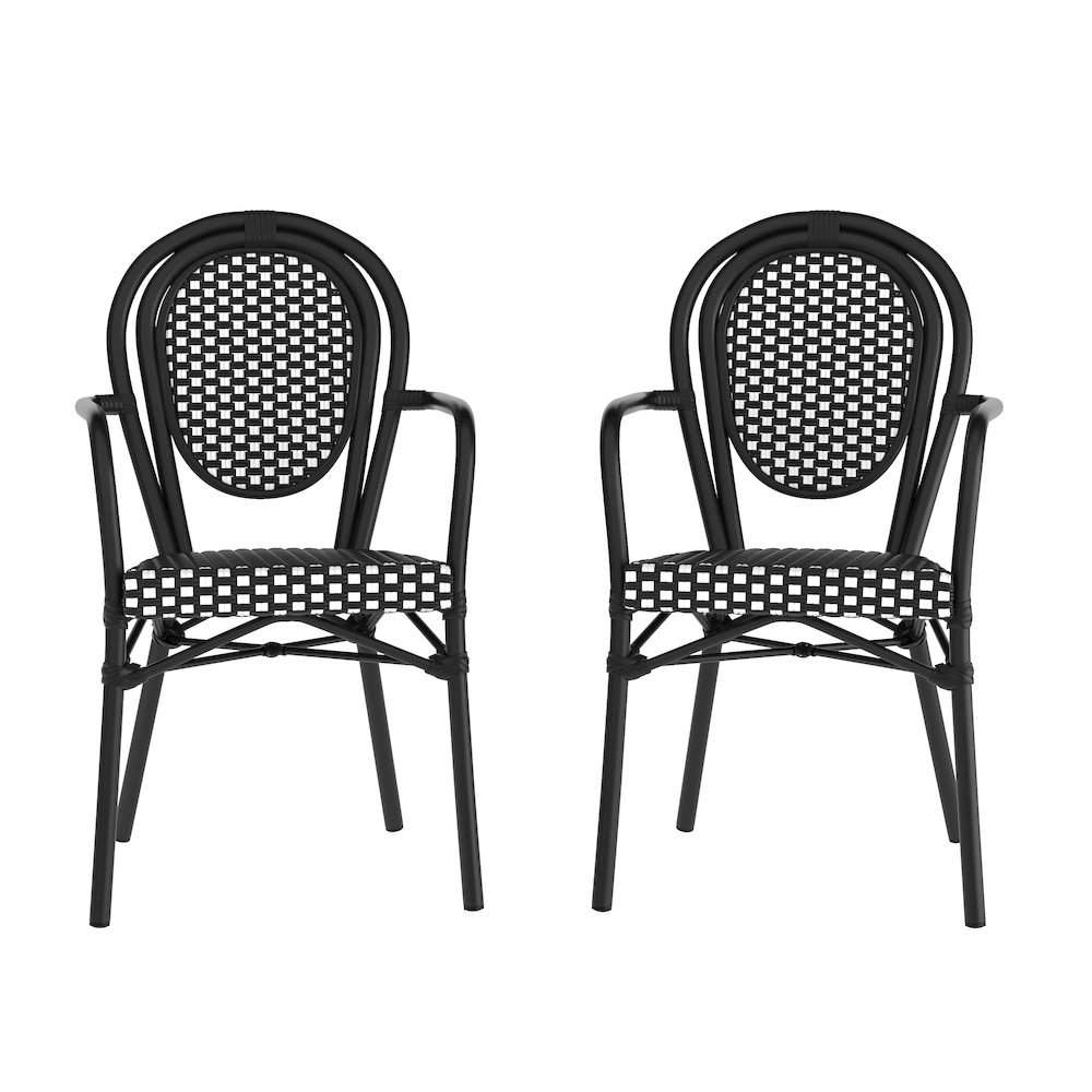 Set of 2 Classic Commercial Grade Bistro Chairs