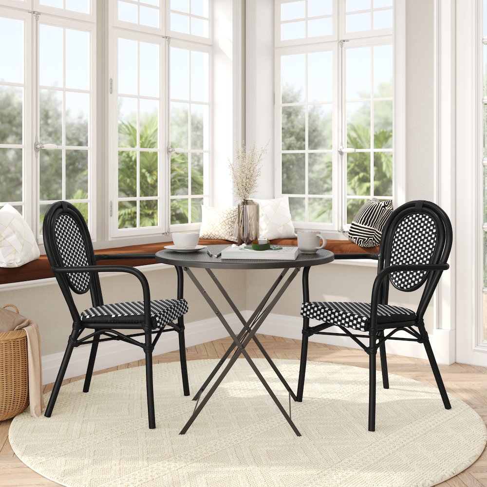 Set of 2 Classic Commercial Grade Bistro Chairs