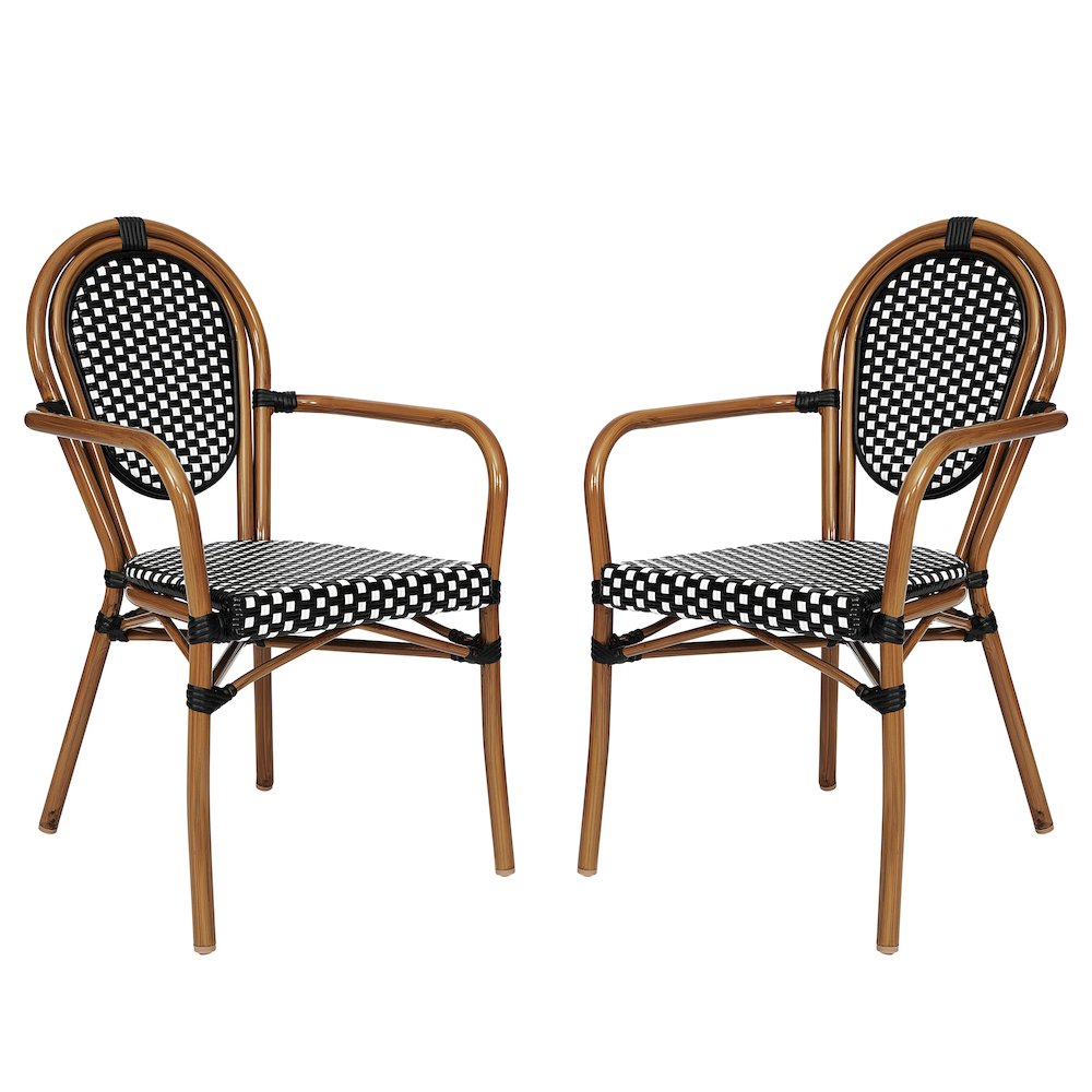 Set of 2 Classic Commercial Grade Bistro Chairs