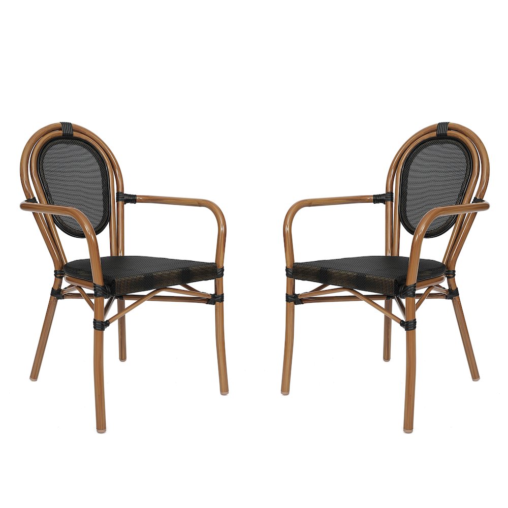Set of 2 Classic Commercial Grade Bistro Chairs