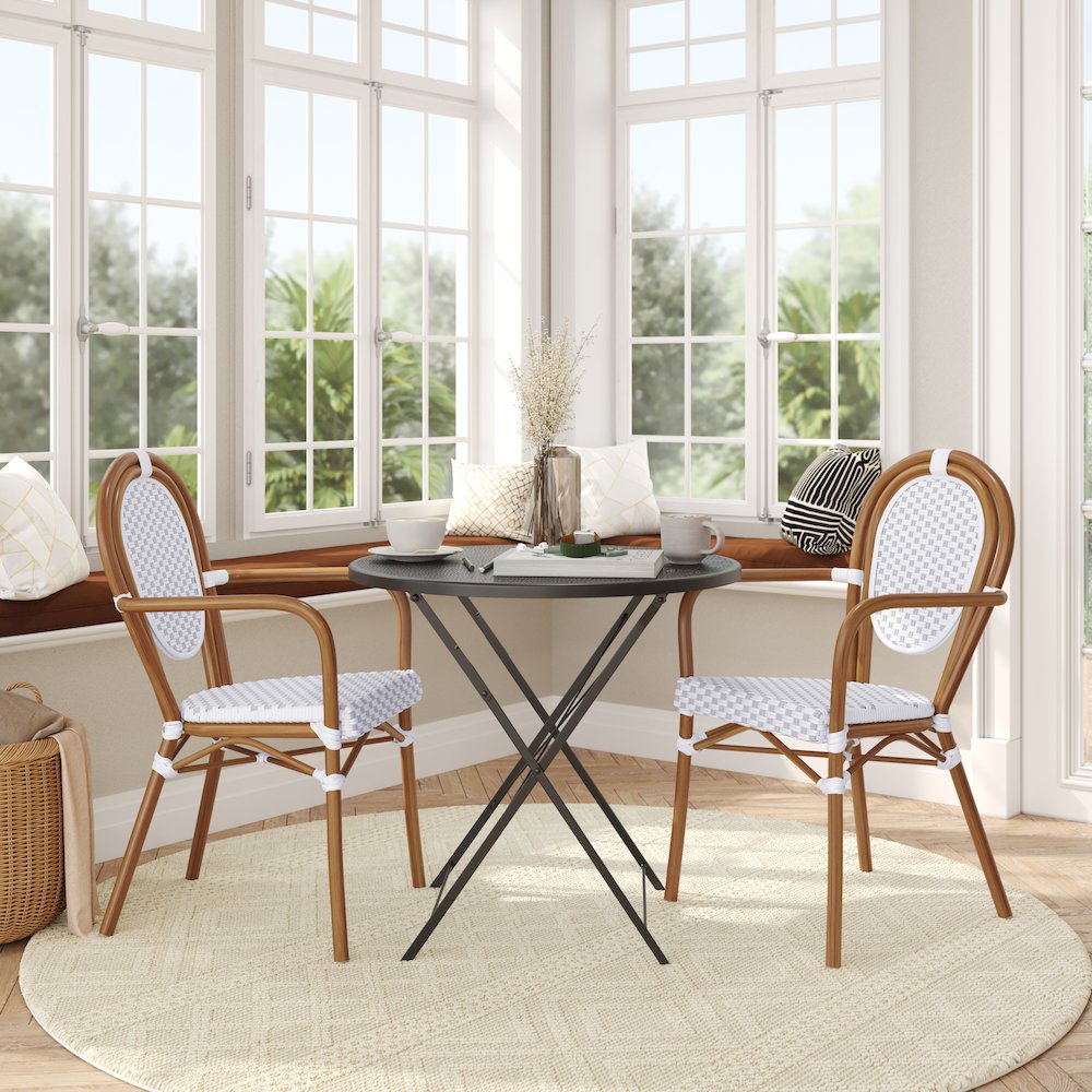 Set of 2 Classic Commercial Grade Bistro Chairs