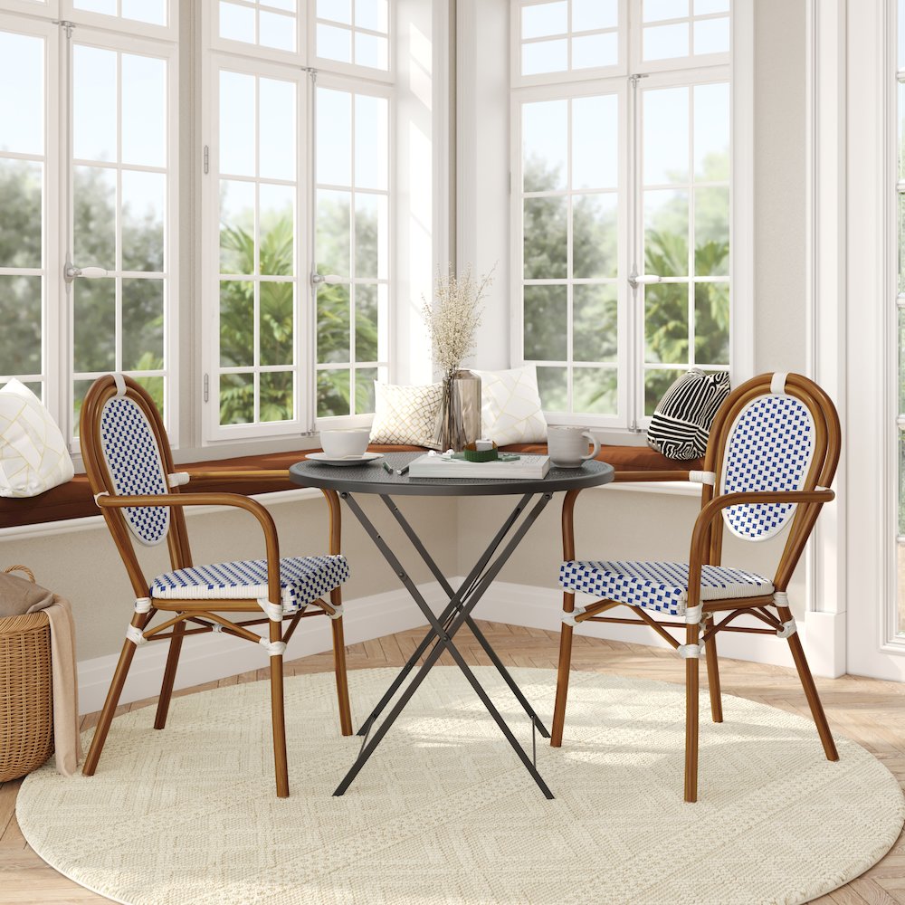 Set of 2 Classic Commercial Grade Bistro Chairs