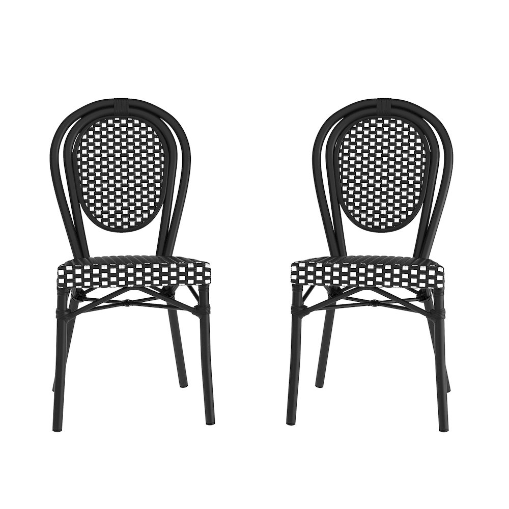2 Pack Bistro Stacking Chair