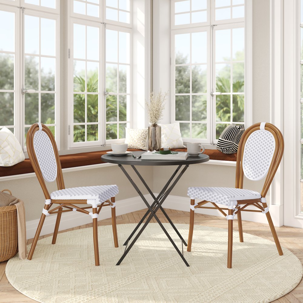 Set of 2 Classic Commercial Grade Bistro Chairs