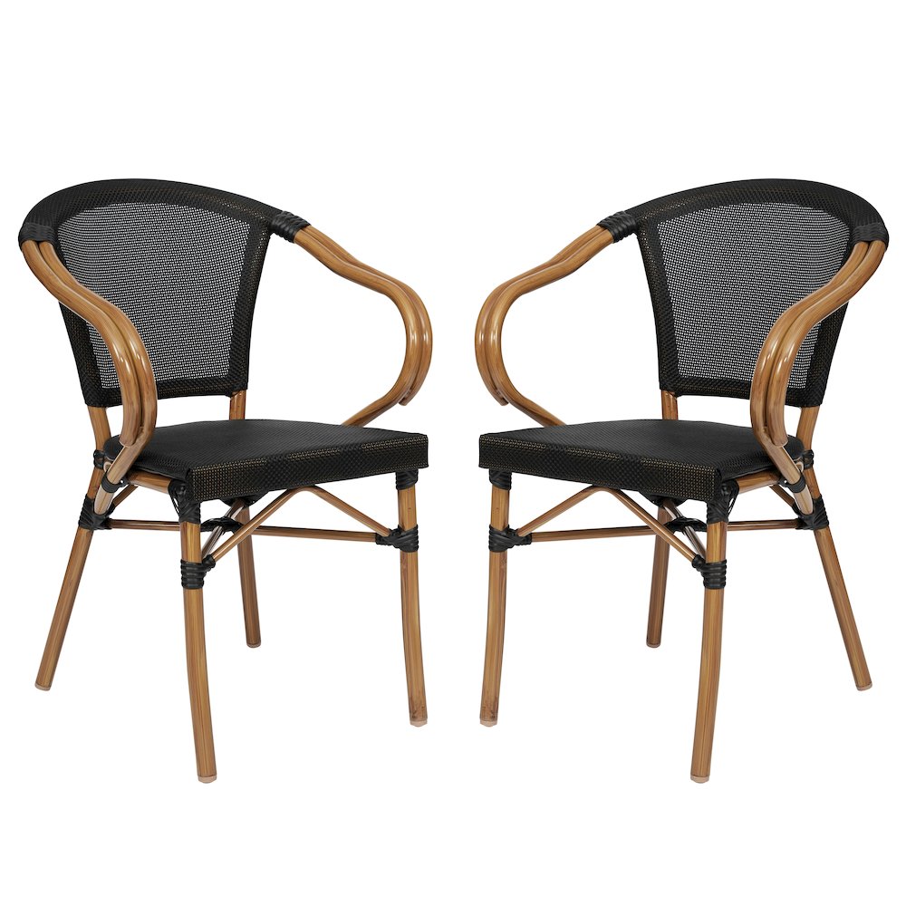 Set of 2 Classic Commercial Grade Bistro Chairs