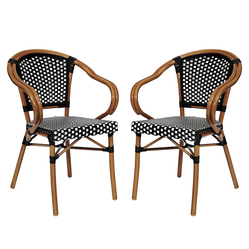 Set of 2 Classic Commercial Grade Bistro Chairs