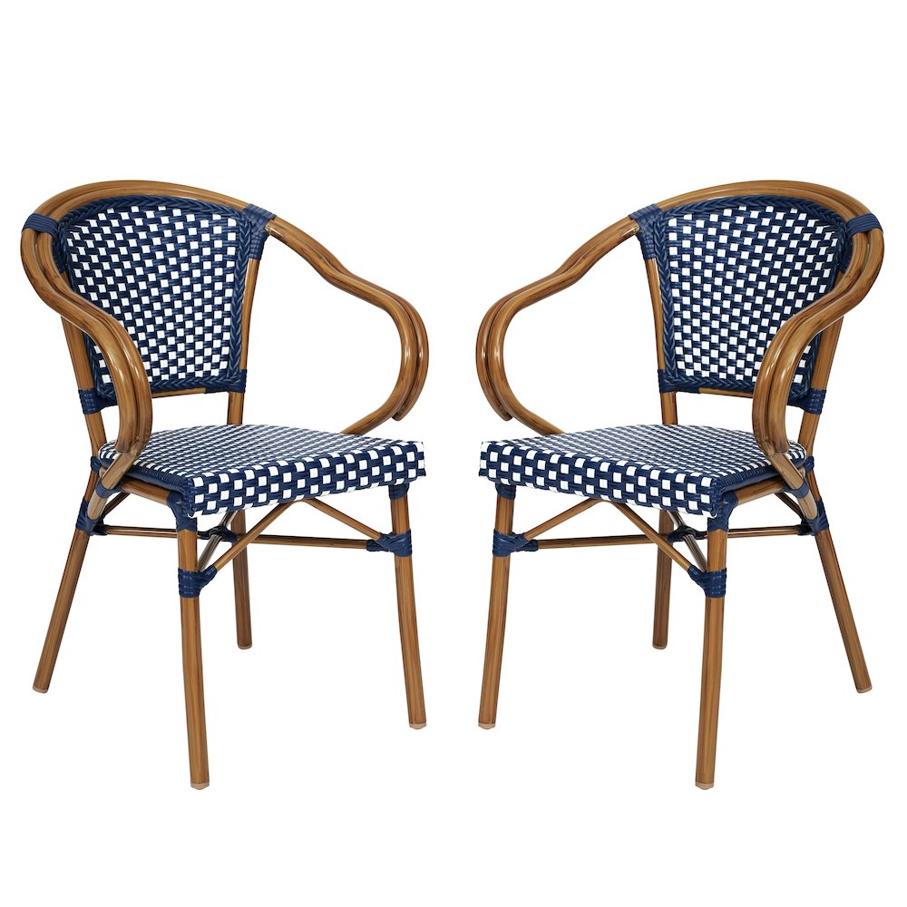 Set of 2 Classic Commercial Grade Bistro Chairs