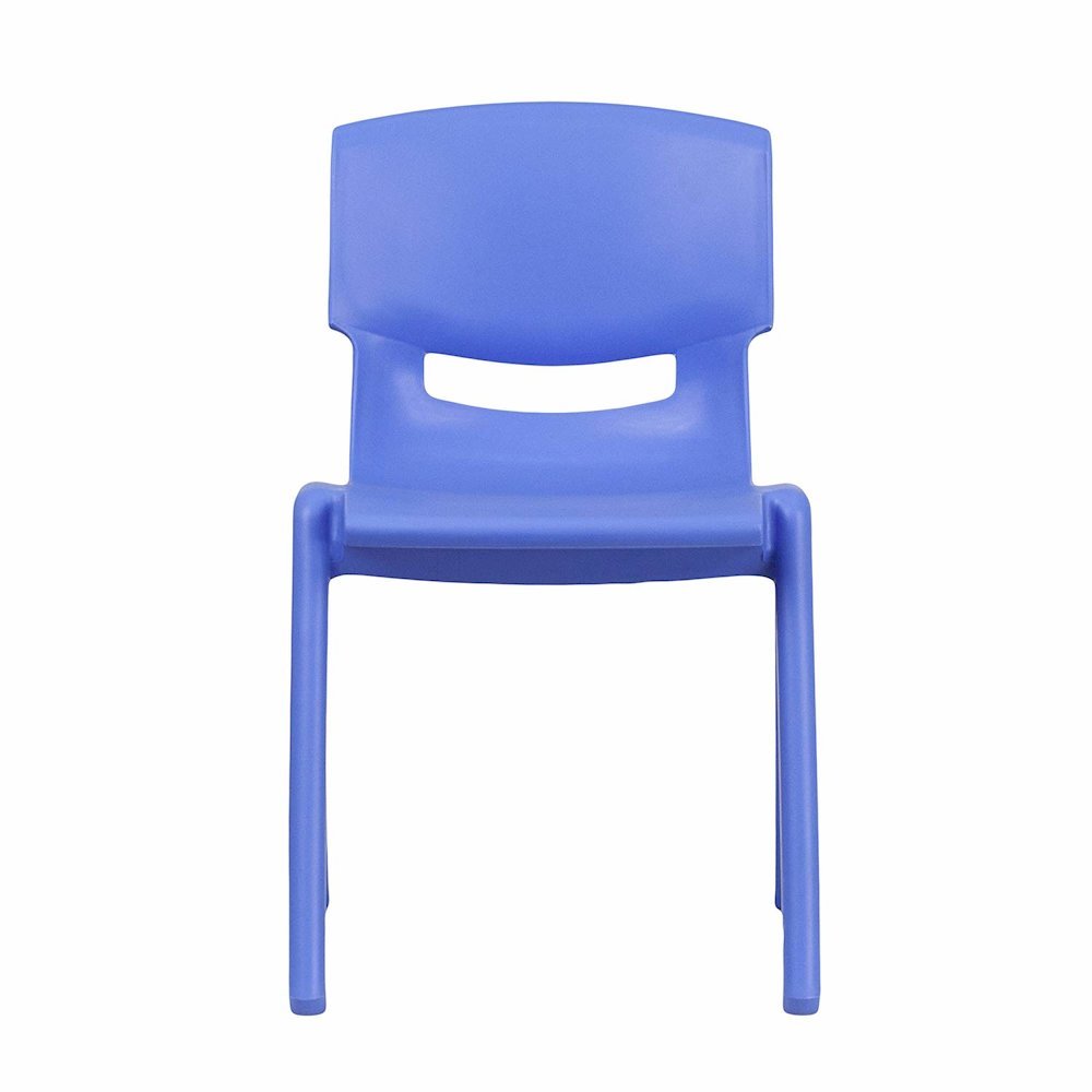 Blue Plastic Stackable School Chair with 13.25” Seat Height pack of 5