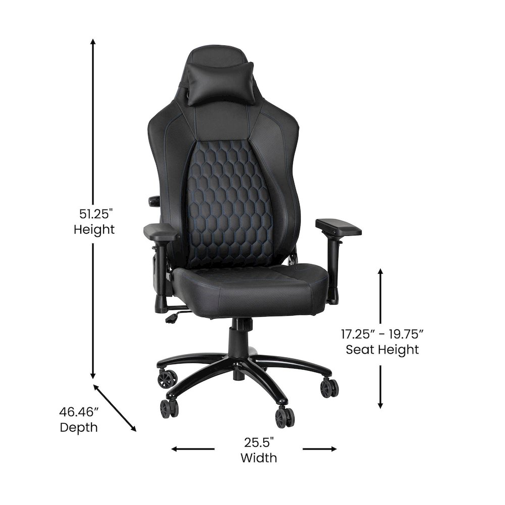 High Back Gaming Chair with 4D Armrests