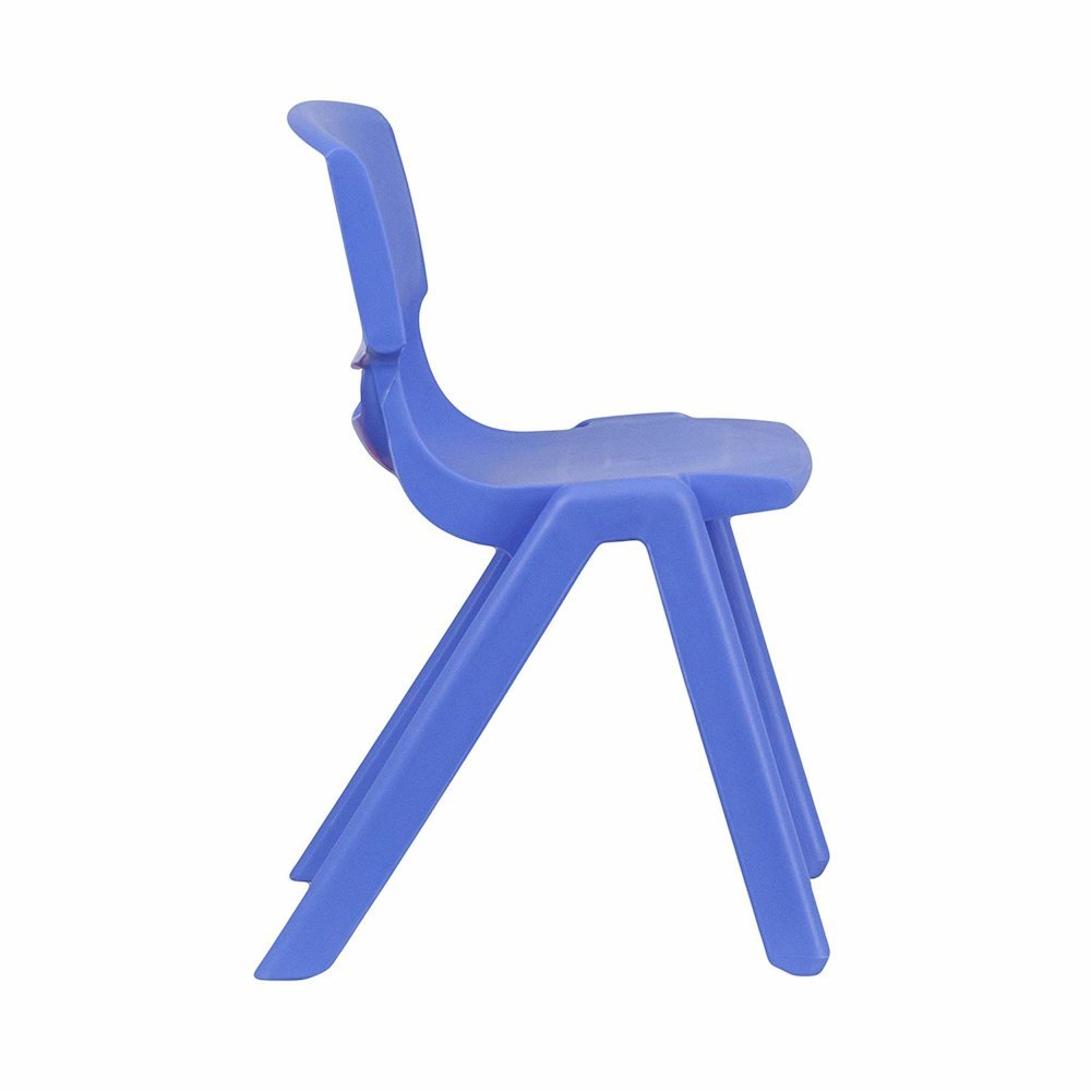 Blue Plastic Stackable School Chair with 13.25” Seat Height pack of 5
