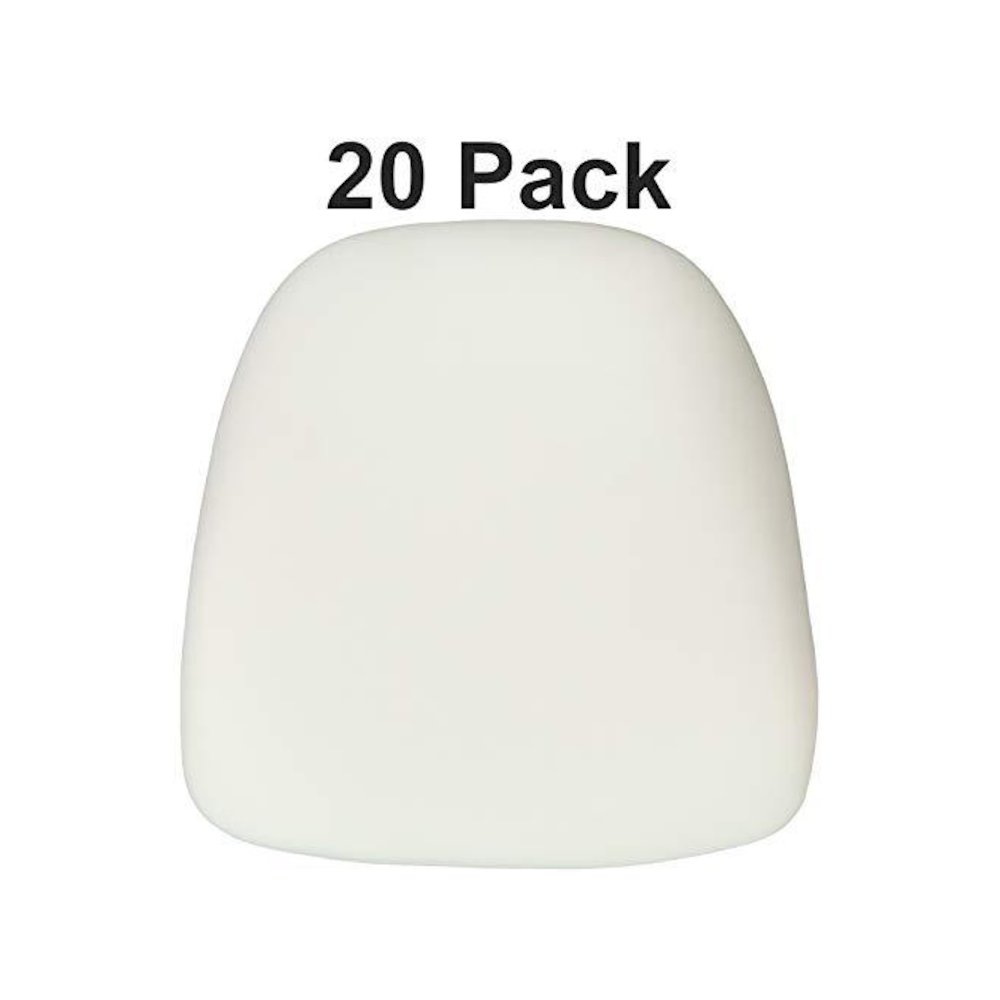 20 Pk. Hard Ivory Fabric Chiavari Chair Cushion