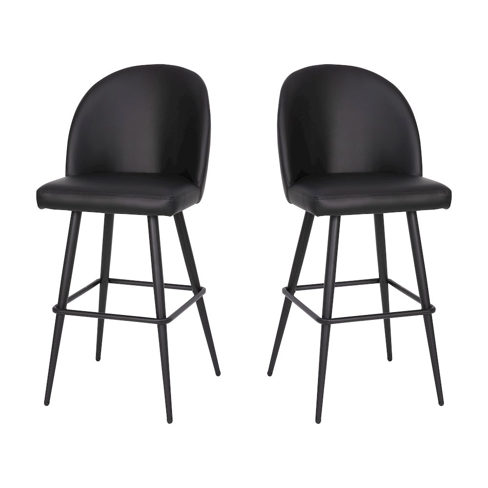 30″ High Back Armless Barstools