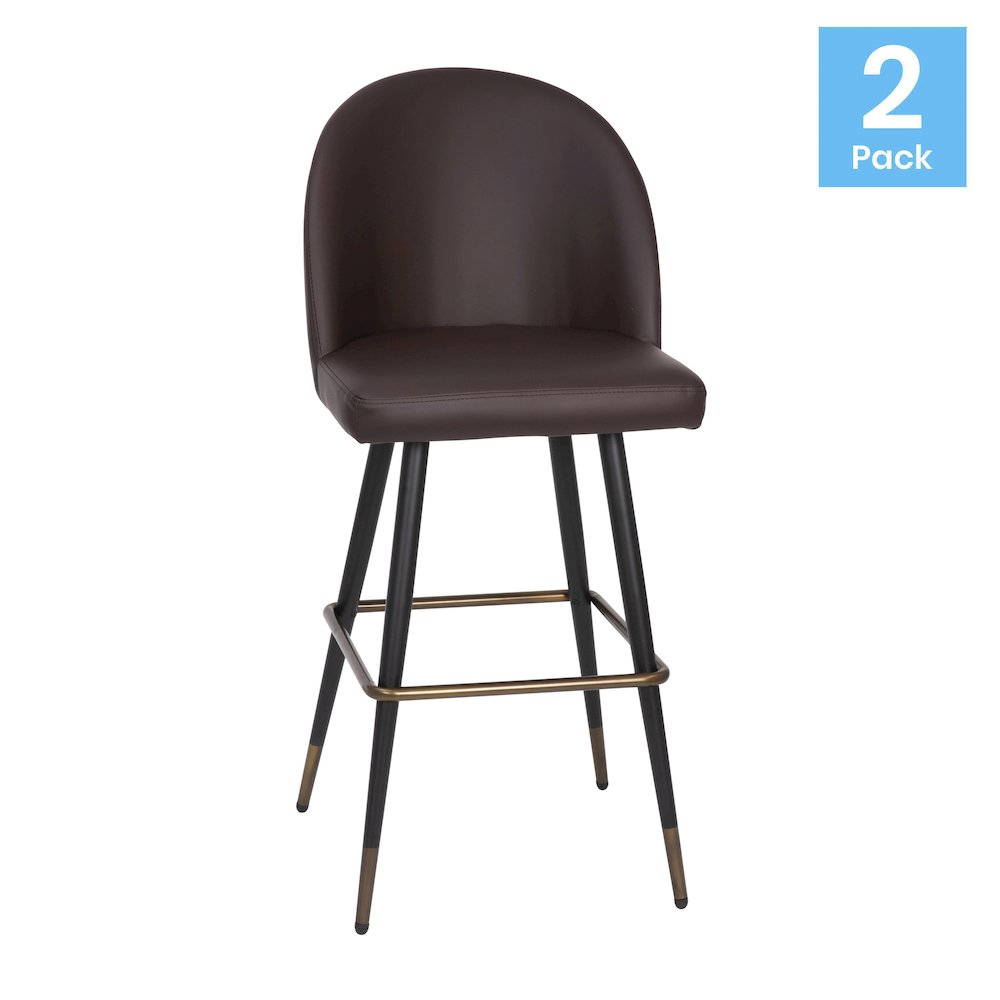 30″ High Back Armless Barstools