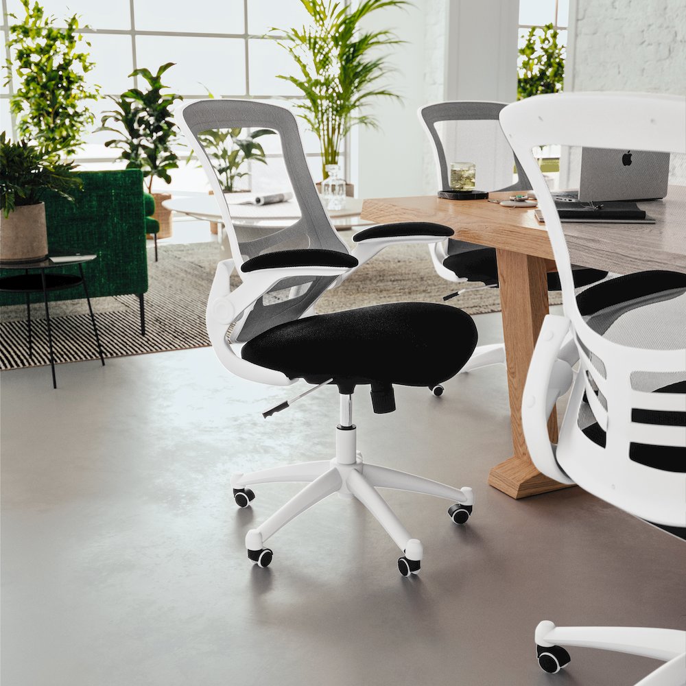 Mid-Back Black Mesh Swivel Ergonomic Task Office Chair