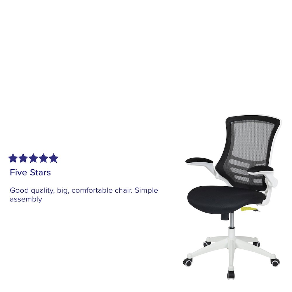 Mid-Back Black Mesh Swivel Ergonomic Task Office Chair