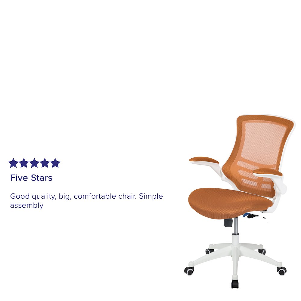 Mid-Back Tan Mesh Swivel Ergonomic Task Office Chair