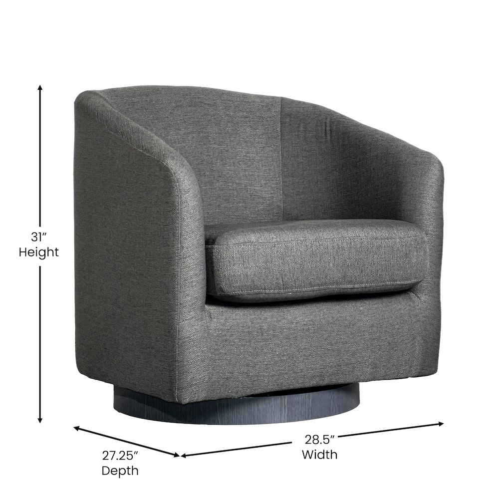 Commercial Grade Barrel Accent Chair