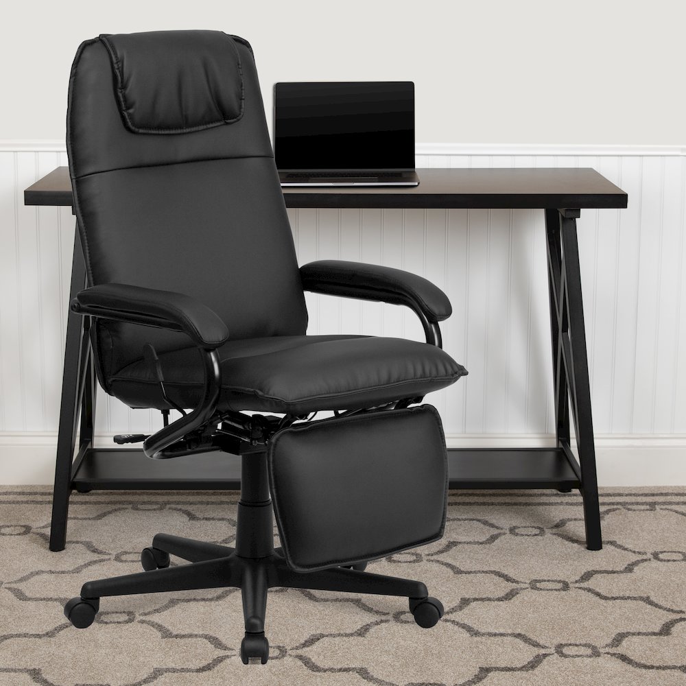 High Back Black Executive Reclining Ergonomic Swivel Office Chair with Arms