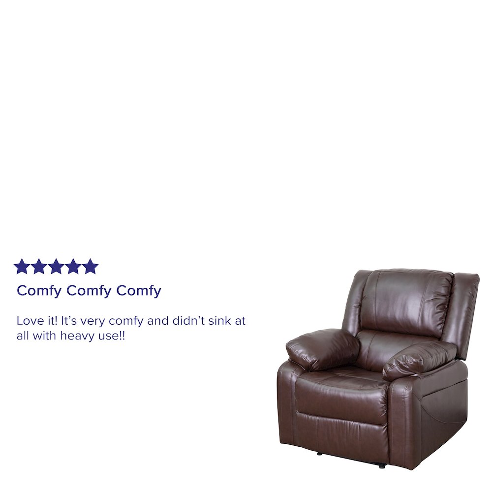 Brown LeatherSoft Recliner