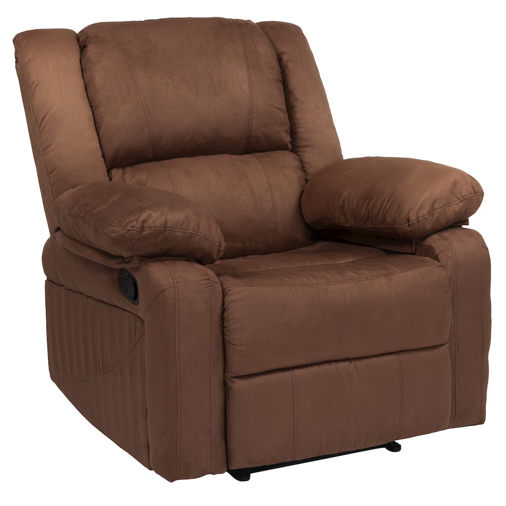 Chocolate Brown Microfiber Recliner