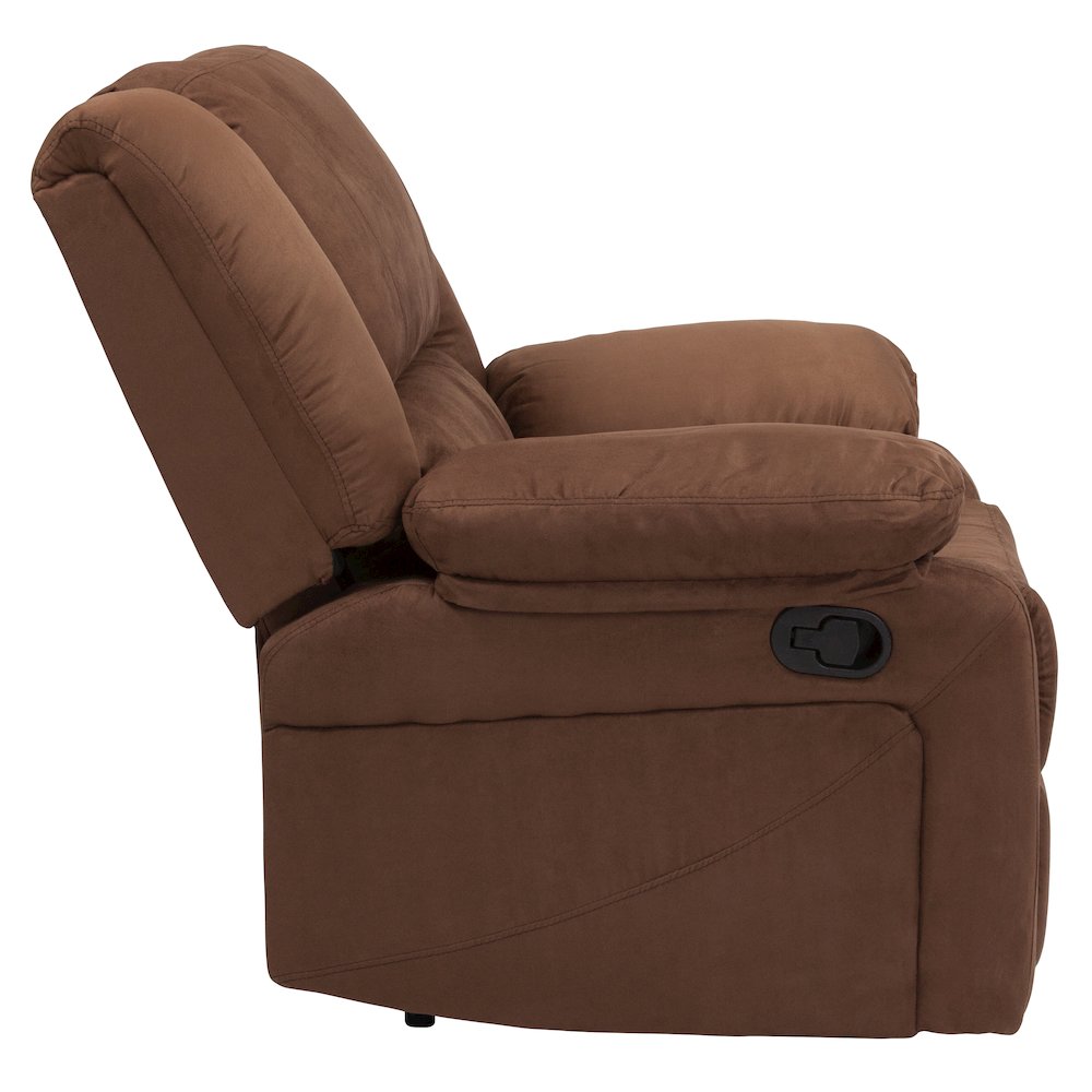 Chocolate Brown Microfiber Recliner