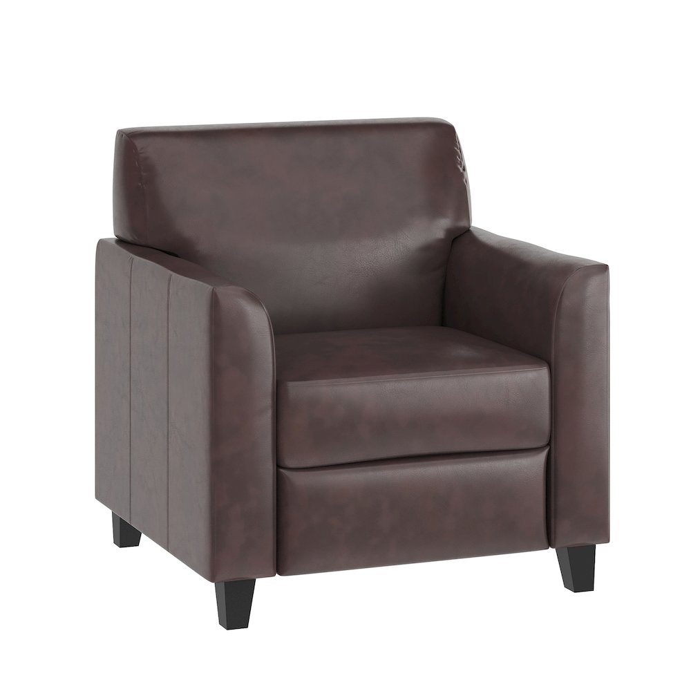 Diplomat Brown LeatherSoft Chair