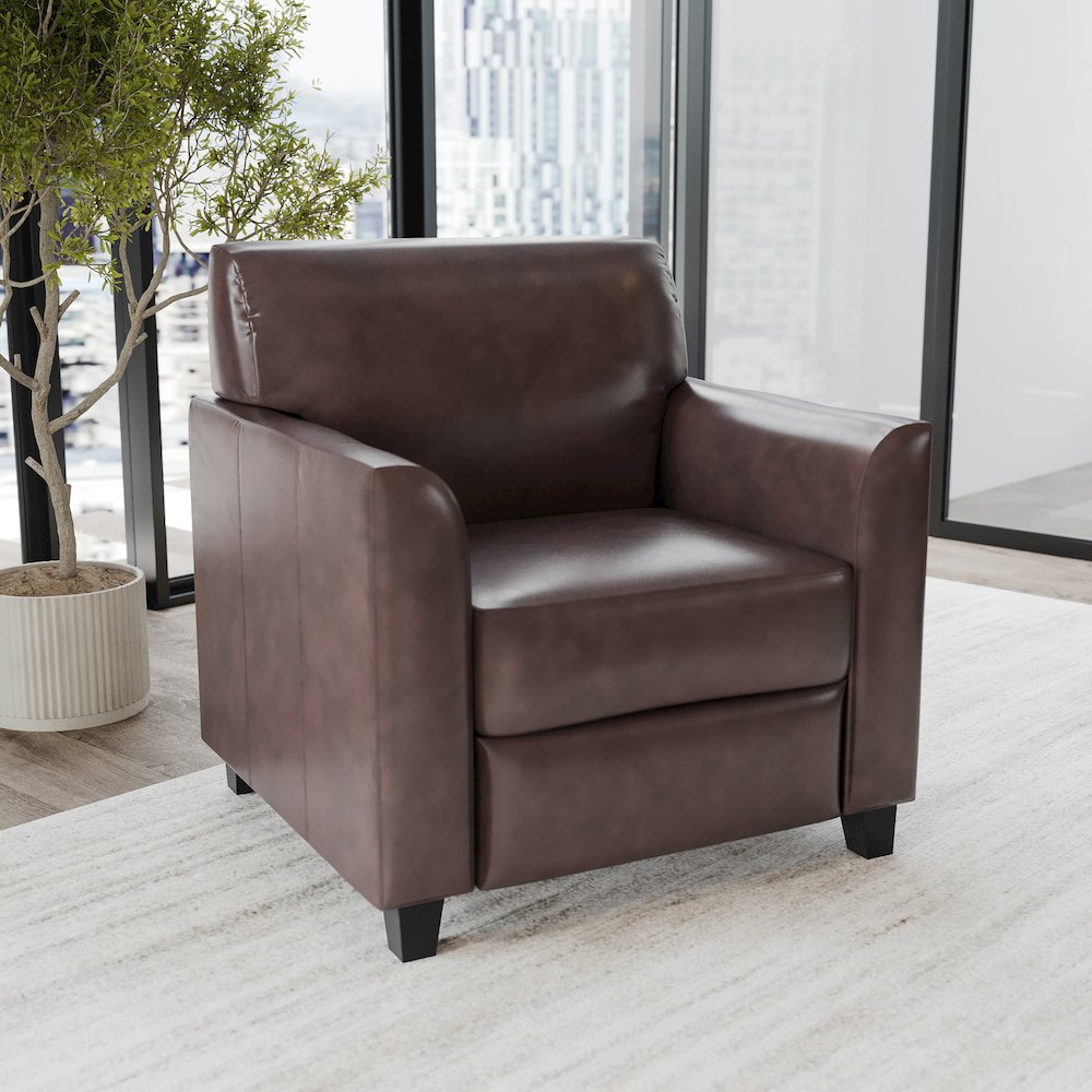 Diplomat Brown LeatherSoft Chair