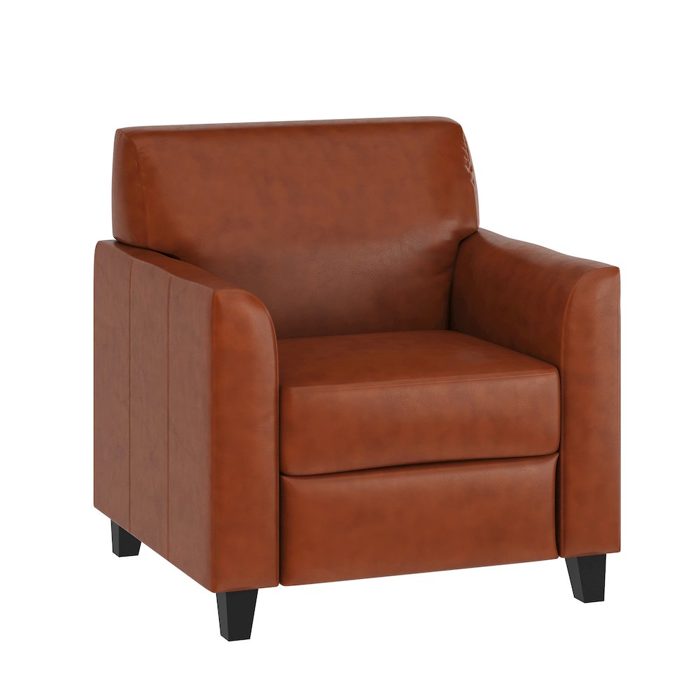 Diplomat Cognac LeatherSoft Chair