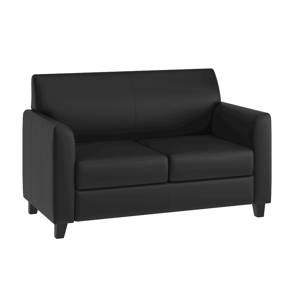 Diplomat Black LeatherSoft Loveseat