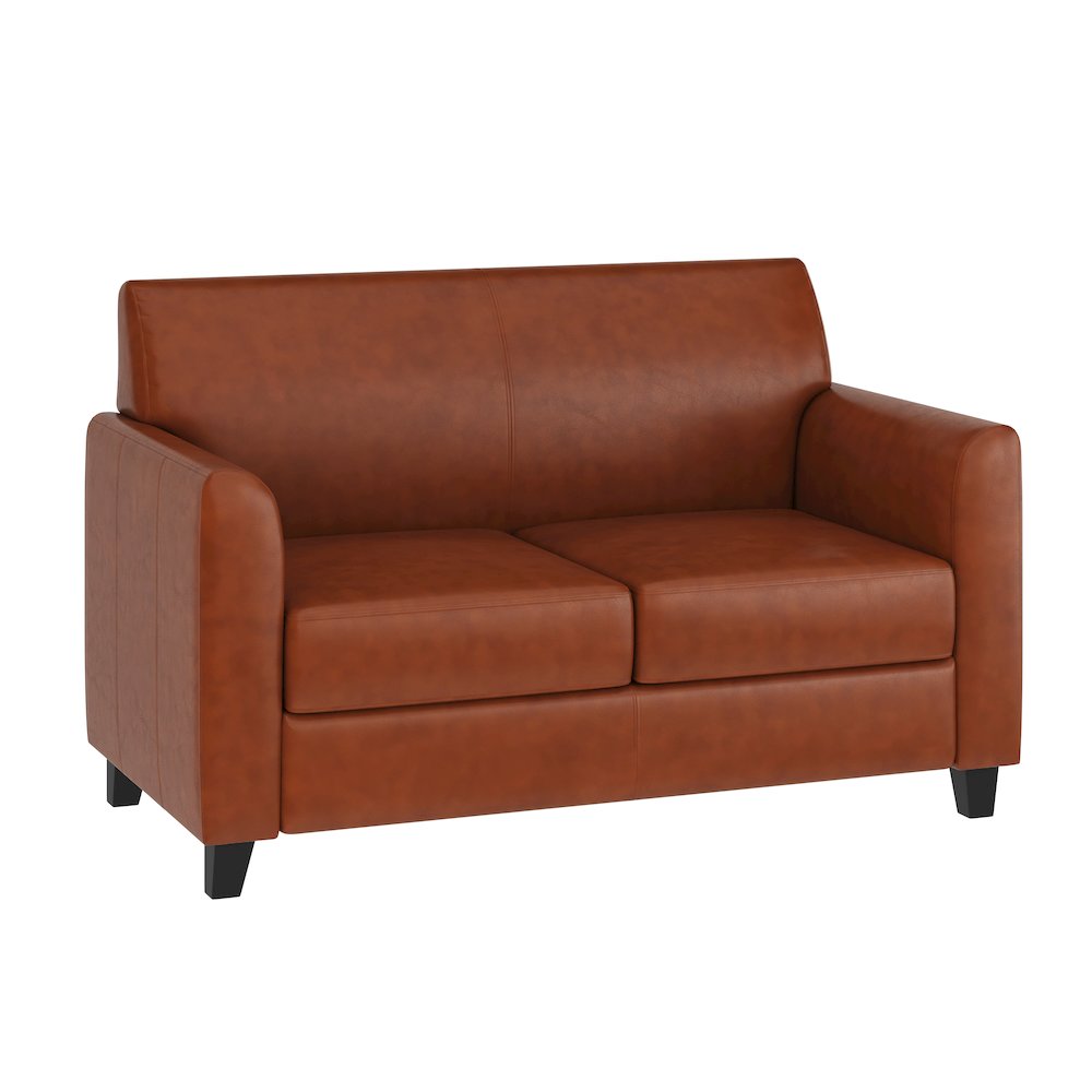 Diplomat Cognac LeatherSoft Loveseat